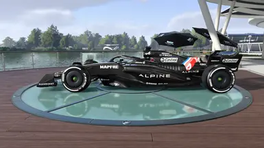 Black Alpine Test Livery