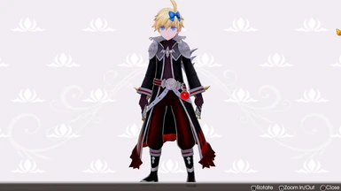 Red and Black Ares-Alice Purple Wizard outfit recolour - 4k upscaled