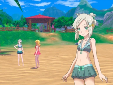 Edited swimsuit sprite & 3D model in-game