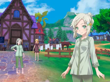 Edited pyjama sprite &amp; 3D model in-game