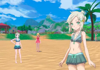 Edited swimsuit sprite & 3D model in-game