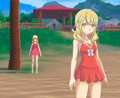 Alice's Red Swimsuit