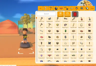 Toggle Cheat Menu unlock all recipe