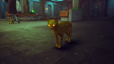 Golden Metallic Cat