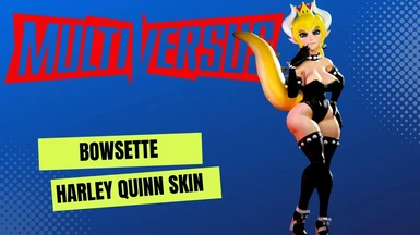Bowsette Skin for Harley Quinn in MultiVersus