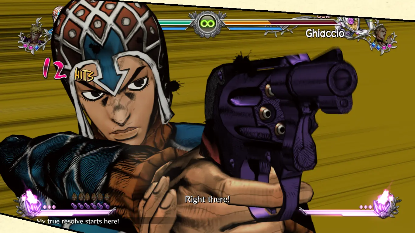 Anime Mista's Pistol And Bullets At Jojo's Bizarre Adventure: All-star 