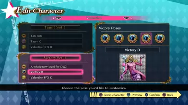 In "Edit Character"