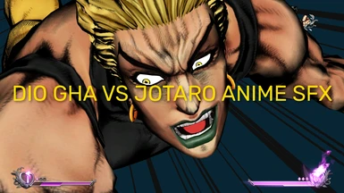 Dio GHA Anime SFX VS Jotaro