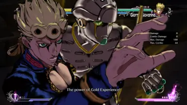 PS2 Giorno at JoJo's Bizarre Adventure: All-Star Battle R Nexus