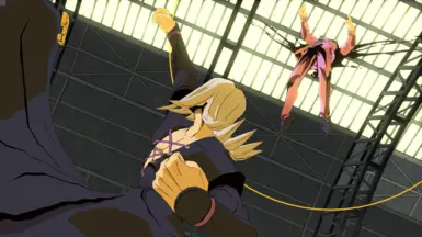 Zato-1 straight up does a JoJo's Bizarre Adventure pose in his Guilty Gear  Strive win animation