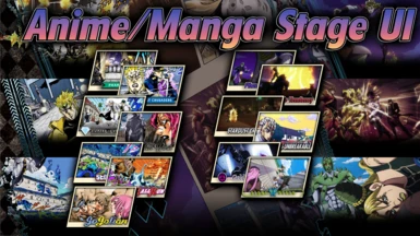Anime or Manga Stage Select UI