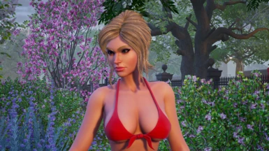 Natalya Red Bikini