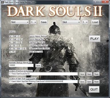 Dark Souls 2 Save Game Backup Tool