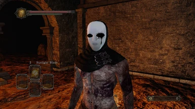 Dark Souls 2 - Manikin Mask-skin + HUD-mods by Cerberus071984 on