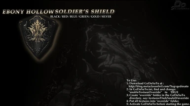 SHD001- Ebony Hollow Soldier Shield