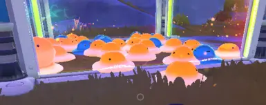 Slimes spawned from the spawner.