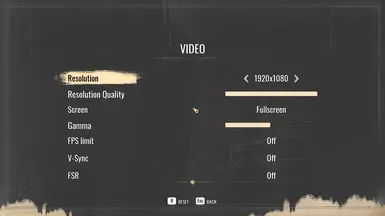 video settings gamma