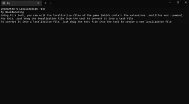 Uncharted Localization Tool