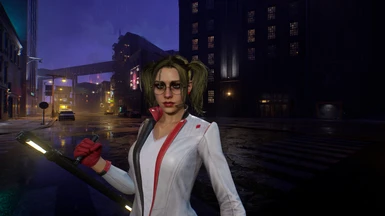 Harley Quinn Swap TV Outfit with All Hairstyles Color Compatible