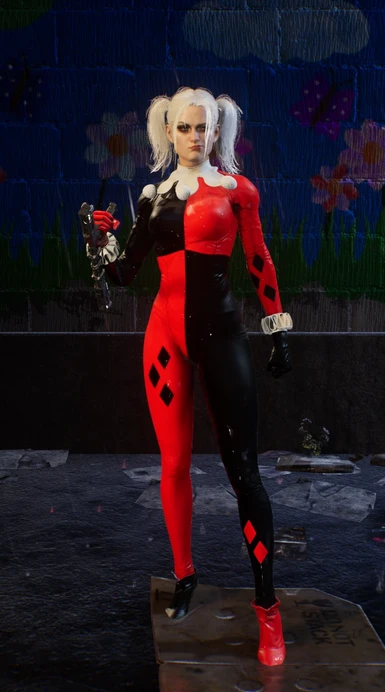 Harley Quinn Arkham Knight Jester Outfit for Batgirl 5 Colors