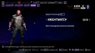 Simple replacer for knightwatch transmog