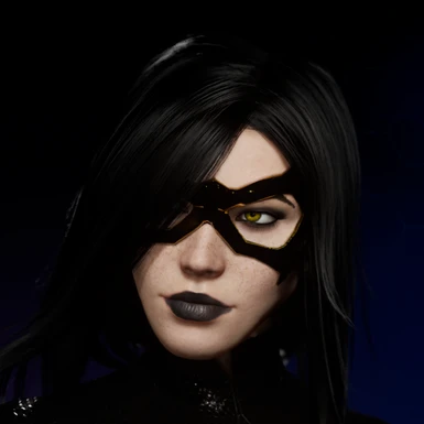 Black Hair and Lipstick for Batgirl