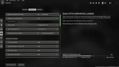 Gameplay settings 3 - textures settings on ultra and everything else on low and off