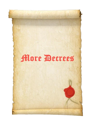 More Decrees