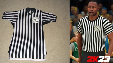 NBA 2K23 1960s Referee Jersey Mod