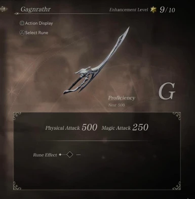 Replace Gagnrathr's Weapon
