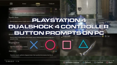 Dualshock 4 button prompts
