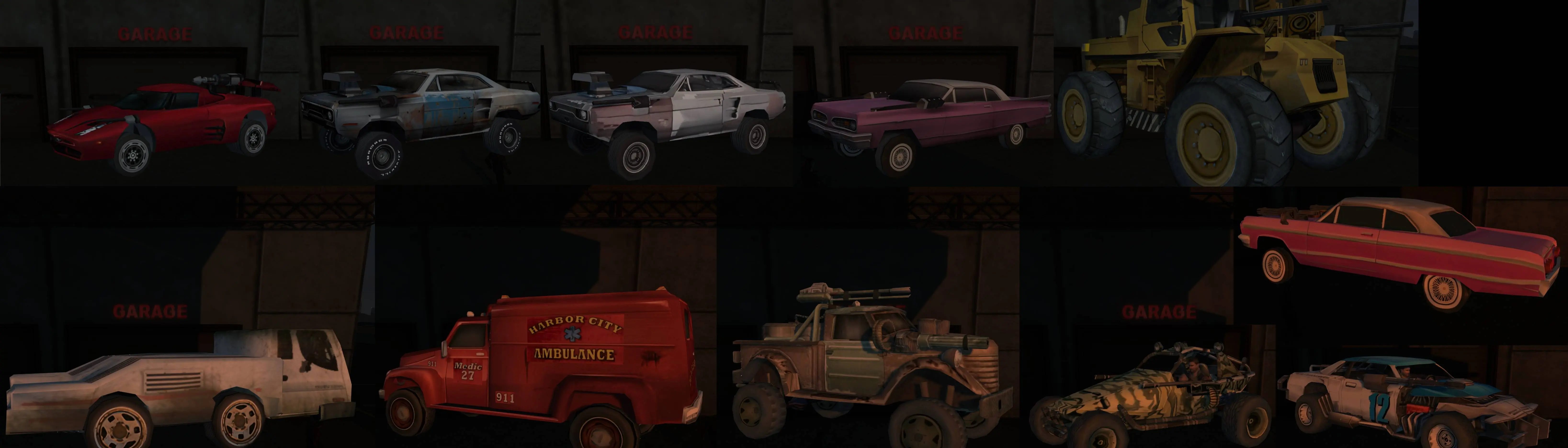 Twisted Metal Head On and Harbor City Car Pack at RoadKill Remake