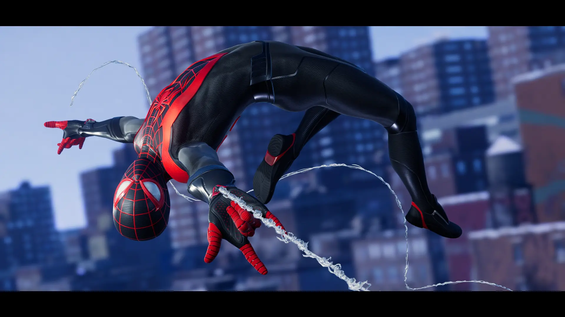 Black and Red Miles Classic Suit at Marvels Spider-Man: Miles Morales ...