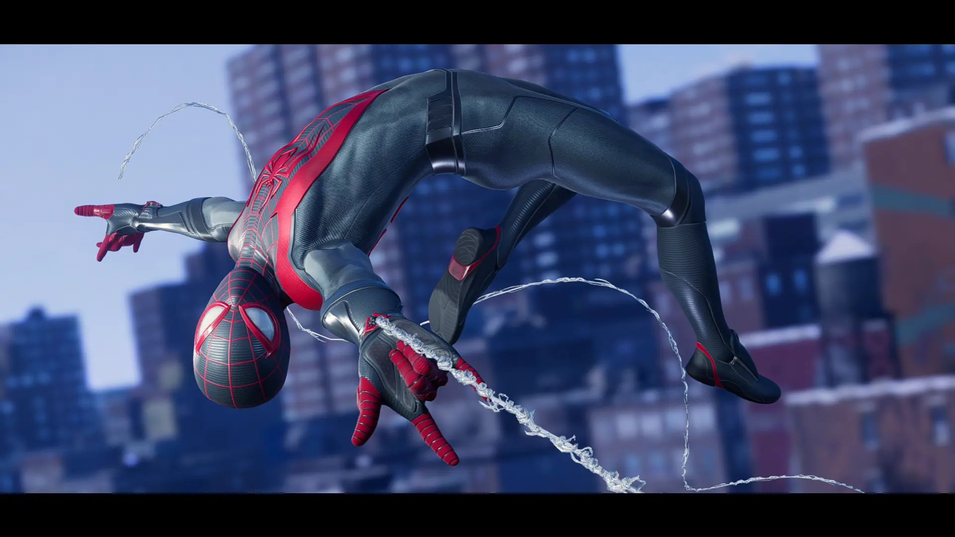 Black and Red Miles Classic Suit at Marvels Spider-Man: Miles Morales ...