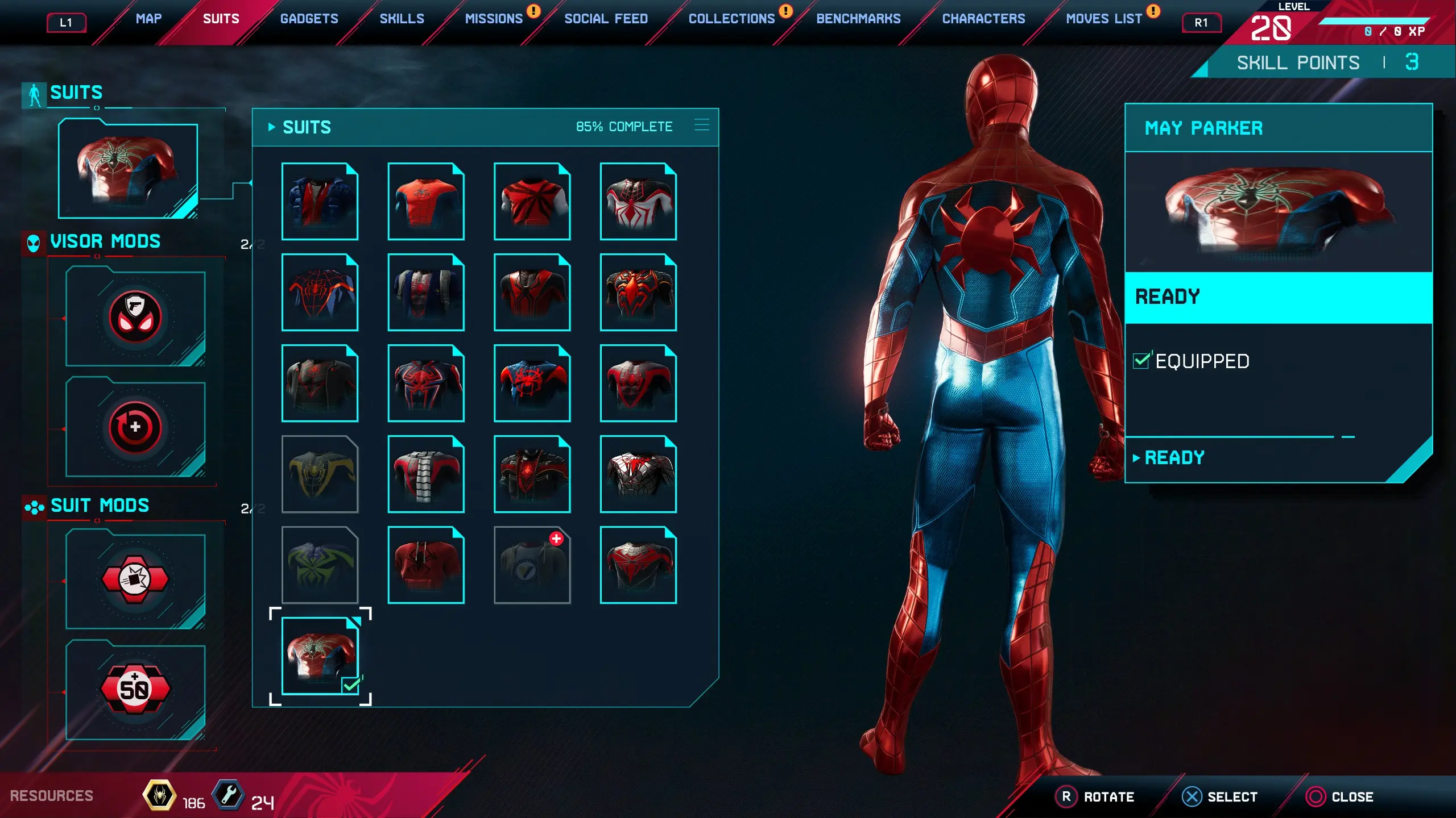 Spider Armor - MK IV Suit Slot (Spider-Man Remastered) at Marvels ...