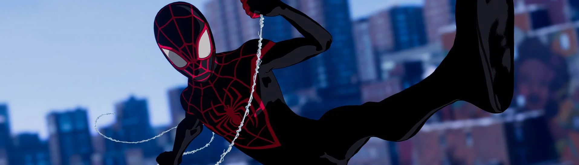 Black Miles Cartoon Suit at Marvels Spider-Man: Miles Morales Nexus ...