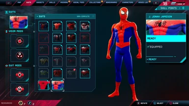 Into the Spider-Verse Suit (Peter Parker) -- Suit Slot --- (Spider-man Remastered)