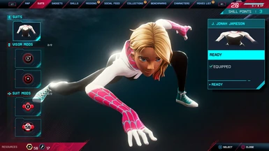 Gwen Stacy (Into the Spider-verse) Suit Slot