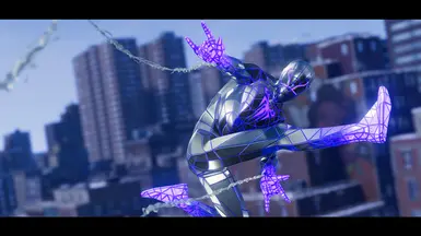 Purple Programmable Matter Suit
