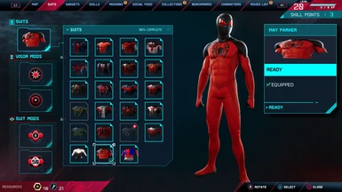 Scarlet Spider II Suit Slot (Spider-Man Remastered)
