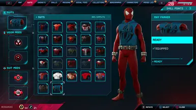 Scarlet Spider Suit Slot (Spider-Man Remastered) at Marvels Spider-Man ...