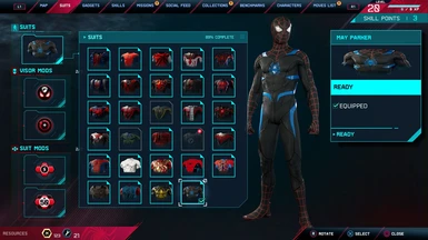 Secret War Suit Slot (Spider-Man Remastered)
