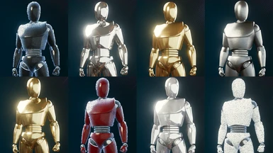 Colors and Metals for Hologram Dummy (9 versions)