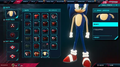 Sonic the Hedgehog  - Suit Slot -