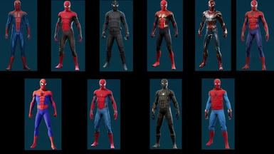 Complete MCU Suit Pack (Spider-Man Remastered) TASM NWH FFH ITSV RAIMI PRINCEC23