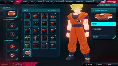 Goku (Super Saiyan) Suit Slot (Xenoverse)