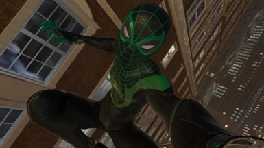 Miles' Green and Black Classic Suit (with Damaged Version)