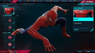 Raimi --- Suit Slot --- Spider-man remastered