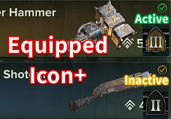 Equipped Icon Plus