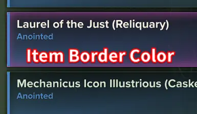 Item Border Color